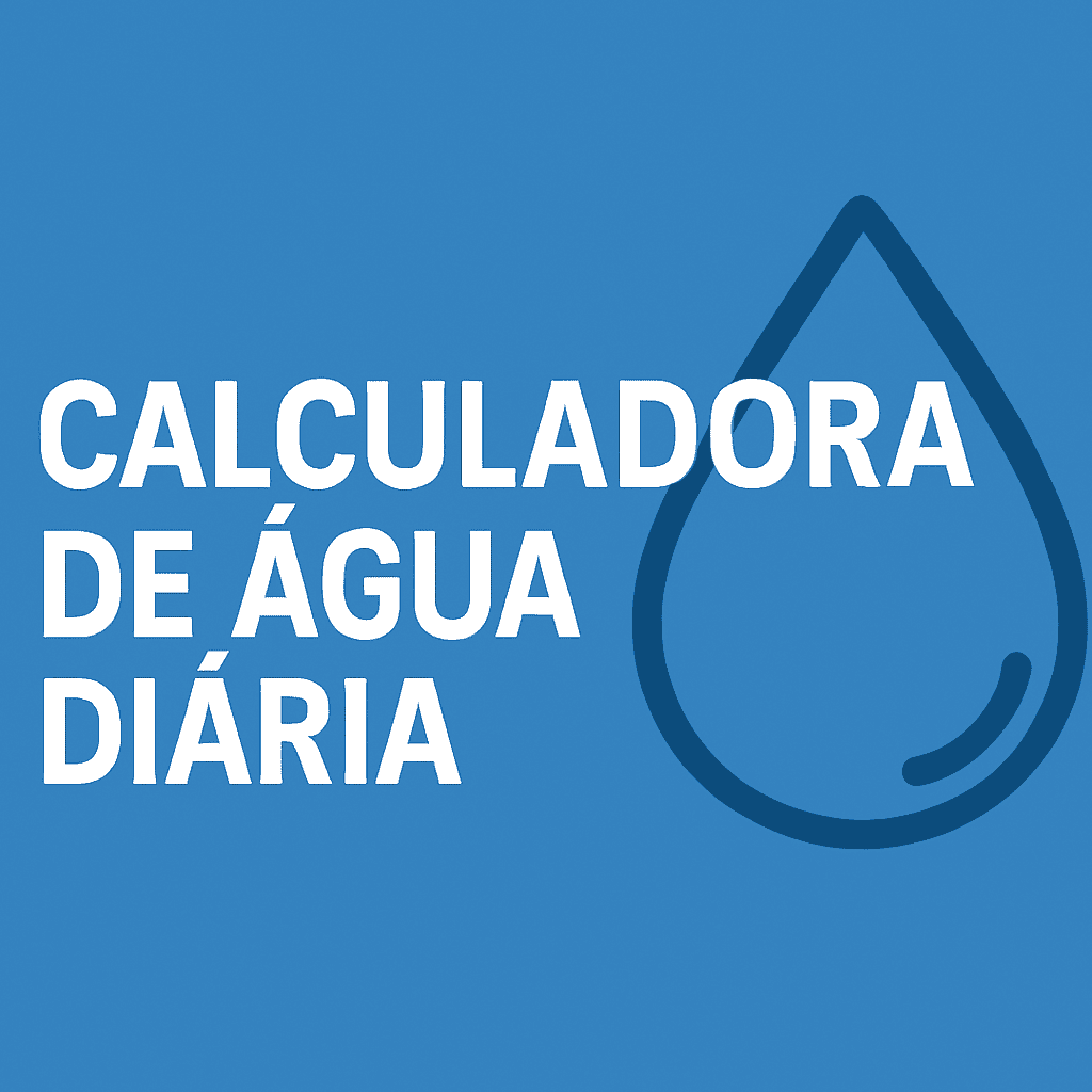 Calcule a quantidade ideal de água por dia com base no seu peso e mantenha a hidratação em dia de forma simples e saudável.
